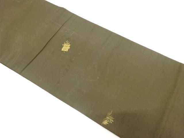 JAPANESE KIMONO / ANTIQUE FLORAL PATTERN WOVEN CHUYA OBI (MATERIALS)